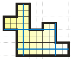 Illustration of the sample test data. Blue lines indicate the set of patrolled streets